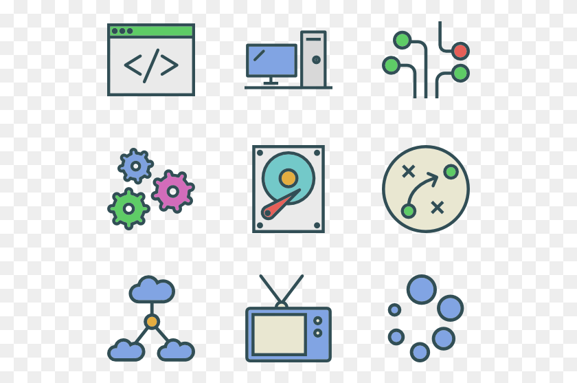 529x497 Tech Flat Tech Icon, Text, Symbol, Number HD PNG Download