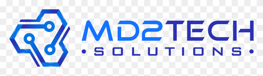 2048x486 Tech Solutions Logo Majorelle Blue, Text, Number, Symbol HD PNG Download