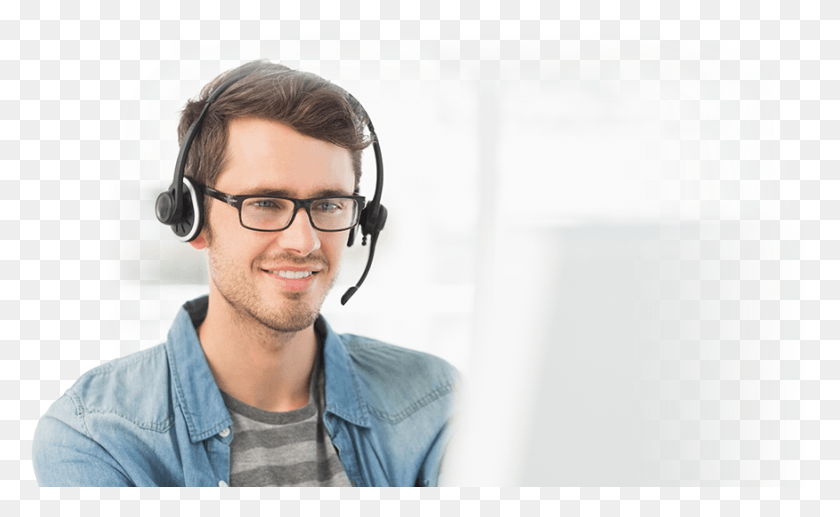 876x514 Tech Support Customer Service Male, Person, Human, Glasses HD PNG Download