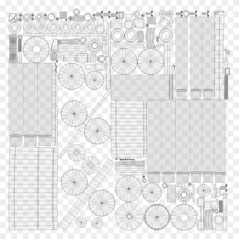 2033x2035 Technical Drawing, Gate HD PNG Download