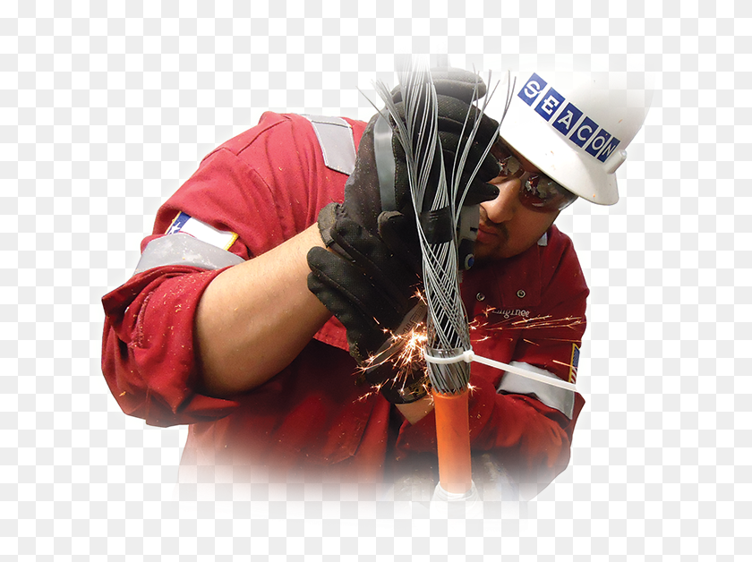 646x568 Technician Removing The Stainless Steel Strength Members Sledding, Clothing, Apparel, Helmet HD PNG Download