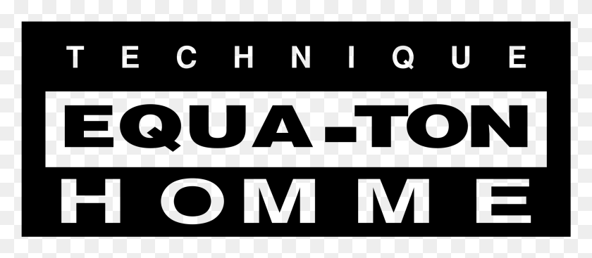 2191x865 Technique Equa Ton Homme Logo Transparent Printing, Gray, World Of Warcraft HD PNG Download