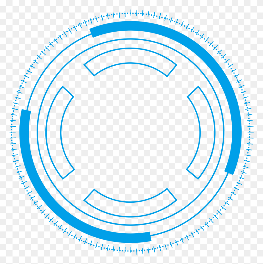 1526x1534 Technology Border Blue Simple Lines And Psd Circle, Electronics, Spoke, Machine HD PNG Download