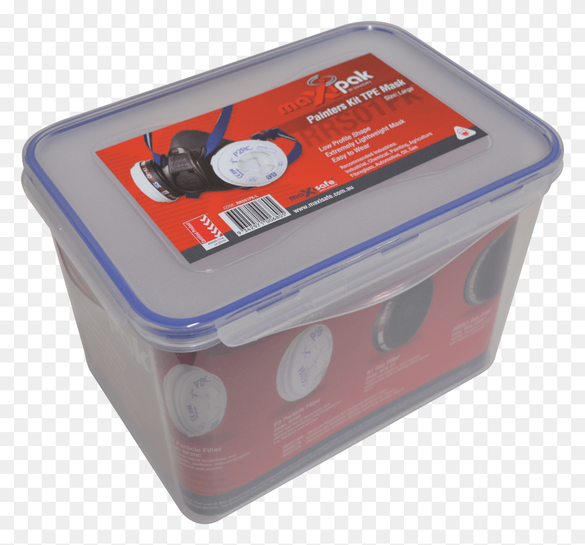 2936x2721 Techware Rs01 Tpe Half Mask Respirator Painter39s Kit Box HD PNG Download