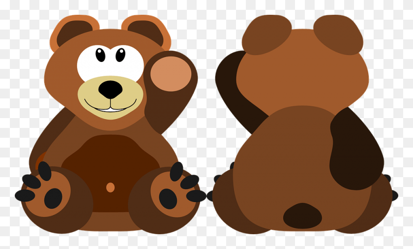 960x549 Teddy Bear Bear Knuffig Cuddly Sweet Teddy Cartoon Bear With Transparent Background, Toy, Plant, Food HD PNG Download