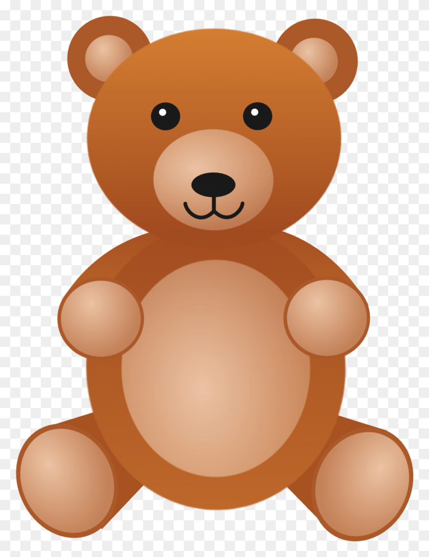 916x1212 Teddy Bear Clipart, Toy, Plush HD PNG Download