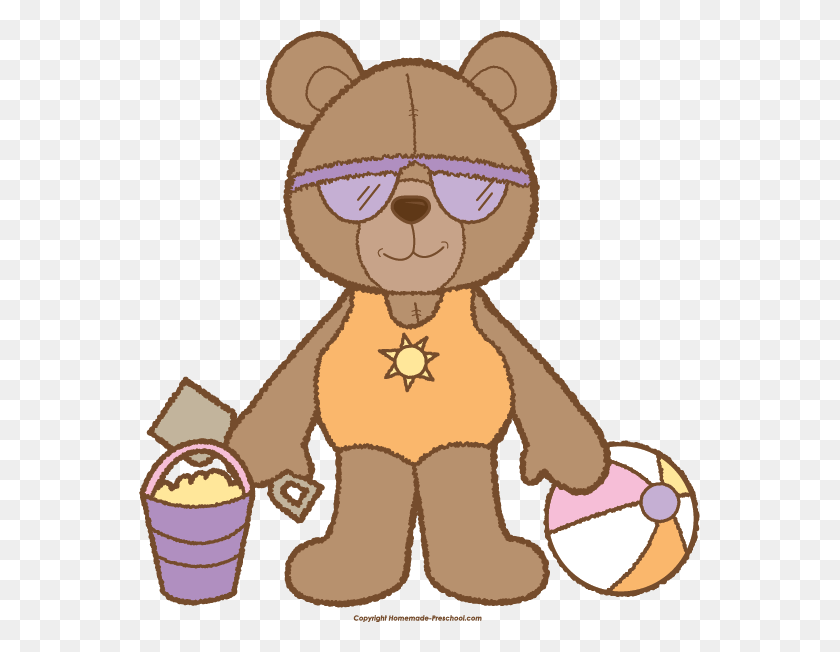 561x592 Teddy Bear Clipart Graphic Free Beach Bear Clipart, Outdoors, Nature, Grain HD PNG Download