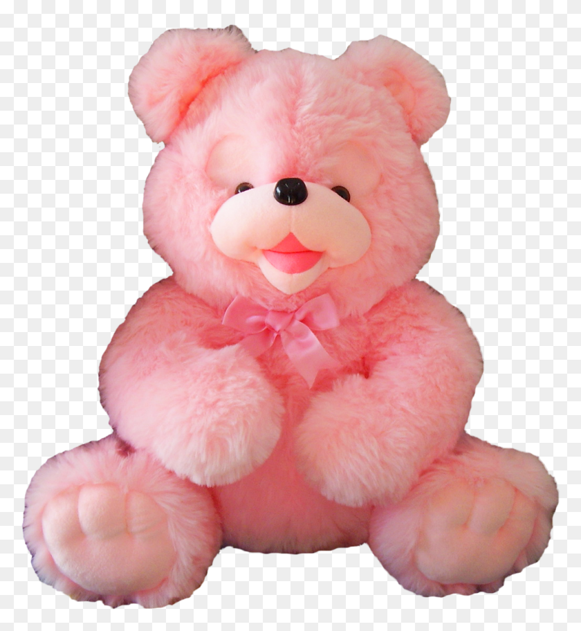 1026x1122 Teddy Bear Transparent Image Transparent Pink Teddy Bear, Toy, Plush HD PNG Download