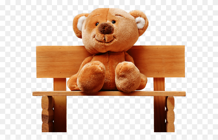 596x481 Teddy Bear Transparent Images Sitting Teddy Bear, Toy, Wood, Furniture HD PNG Download
