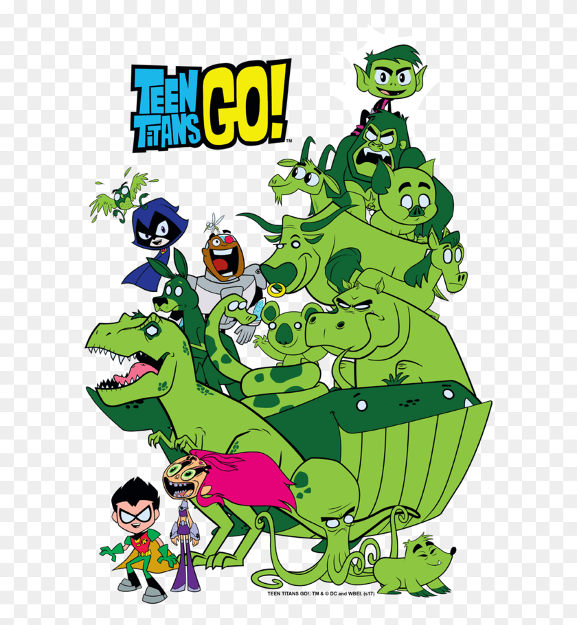 597x850 Teen Titans Go Beast Boy Animal, Poster, Advertisement, Tree HD PNG Download