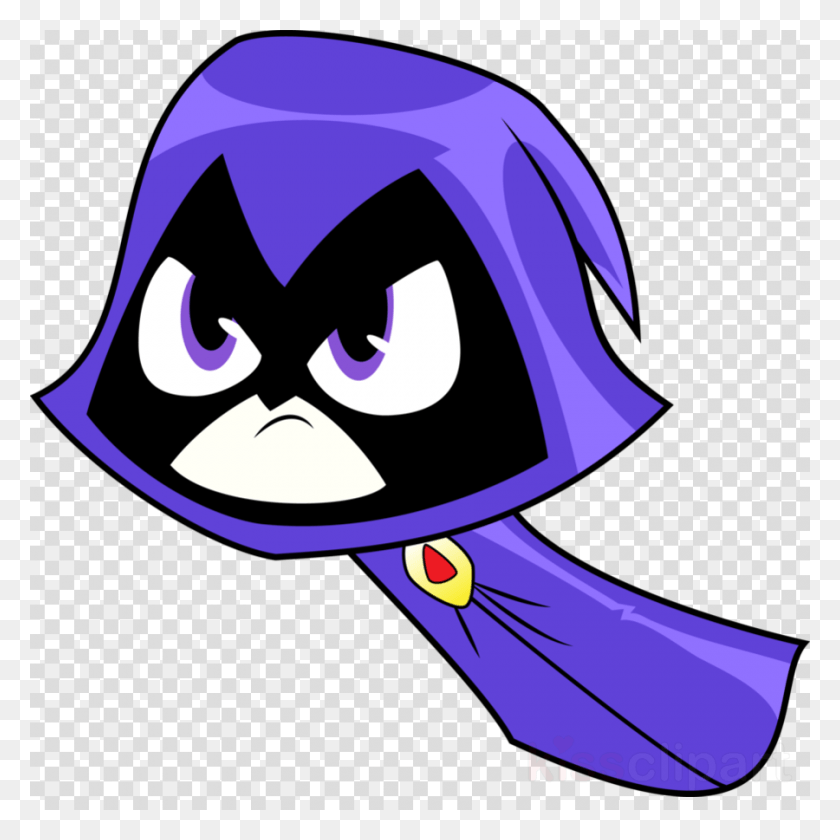900x900 Teen Titans Go Raven Clipart Raven Starfire Beast Boy Cartoon Teen Titans Raven, Animal, Bird, Helmet HD PNG Download