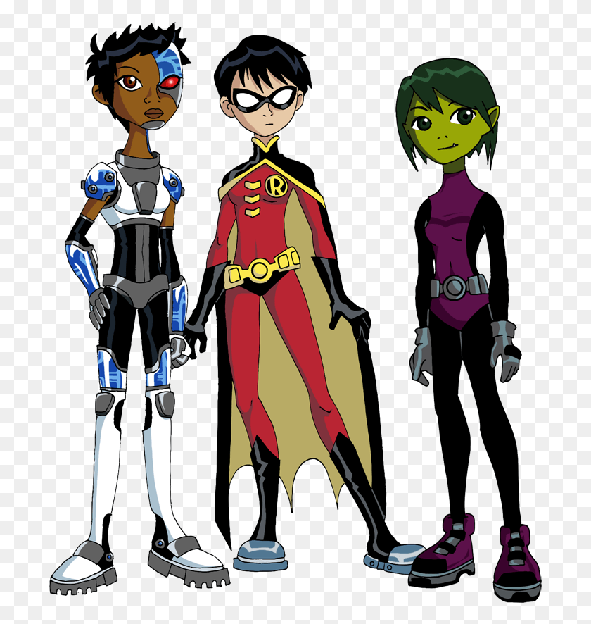 701x826 Teen Titans Vs Teen Titans Gender Swap Fanart, Shoe, Footwear, Clothing HD PNG Download