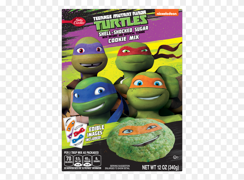 417x561 Teenage Mutant Ninja Turtles Birthday Invitations Betty Ninja Turtle Cookies, Advertisement, Poster, Toy HD PNG Download