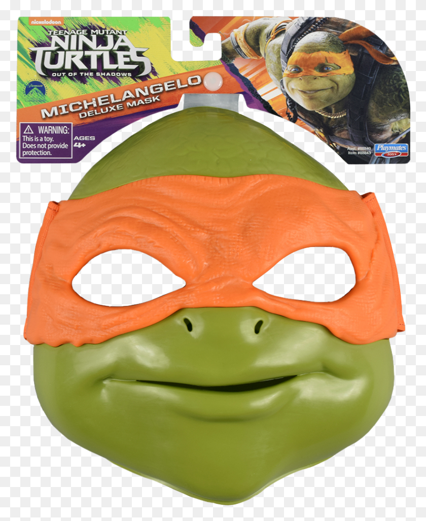 819x1016 Teenage Mutant Ninja Turtles Michelangelo Costume Ninja Turtle Out Of The Shadows, Person, Human, Mask HD PNG Download