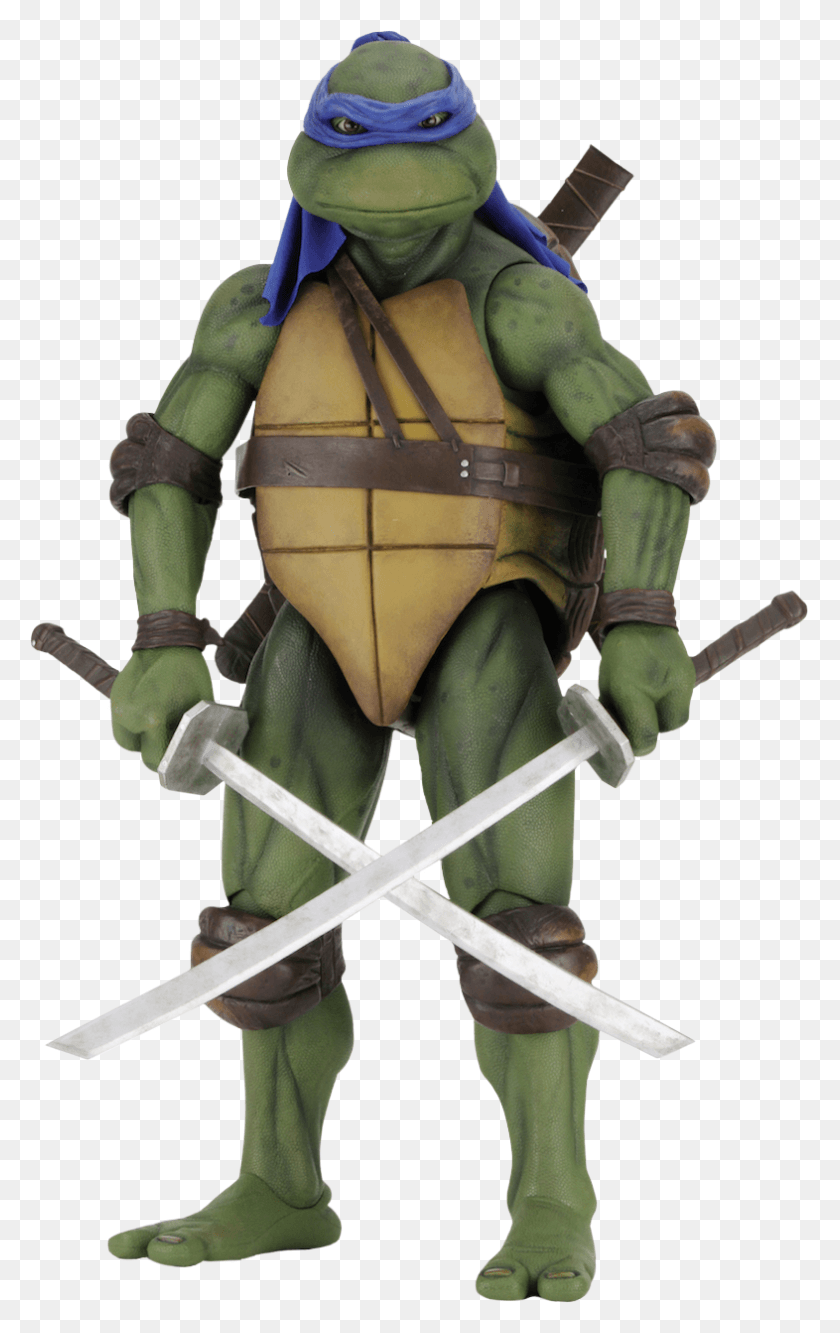 786x1283 Teenage Mutant Ninja Turtles Neca 1 4 Leonardo, Figurine, Persona, Humano Hd Png