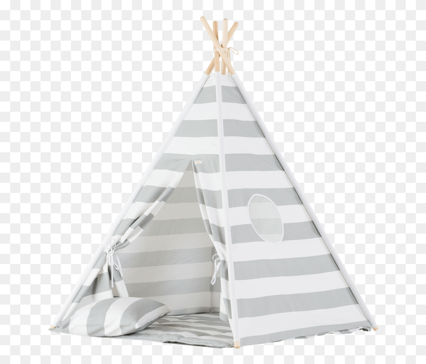 654x657 Teepee Детская Палатка Teepee Монохромная Детская Детская Teepee Grey, Треугольник Hd Png Скачать