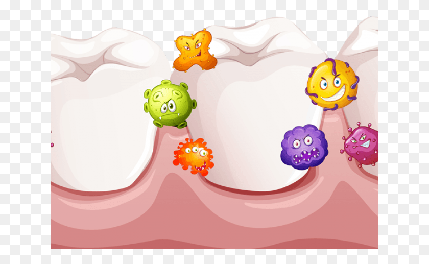 641x457 Teeth Clipart Bacteria Bacteria On The Teeth, Sweets, Food, Confectionery HD PNG Download
