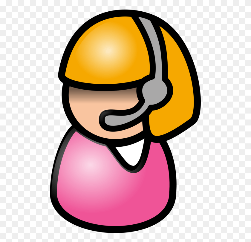 505x750 Telephone Call Switchboard Operator Cartoon Microphone Cartoon Image Of Telephone Operator, Helmet, Clothing, Apparel HD PNG Download