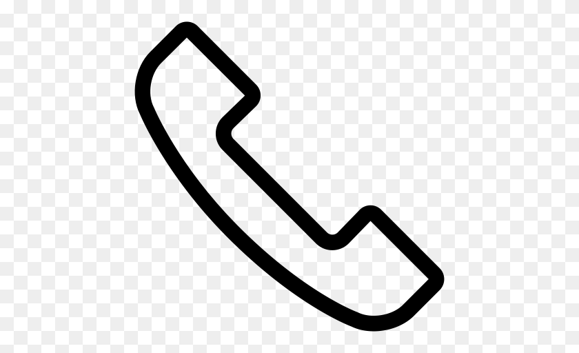 Telephone Icon With And Vector Format For Unlimited, Gray Transparent PNG
