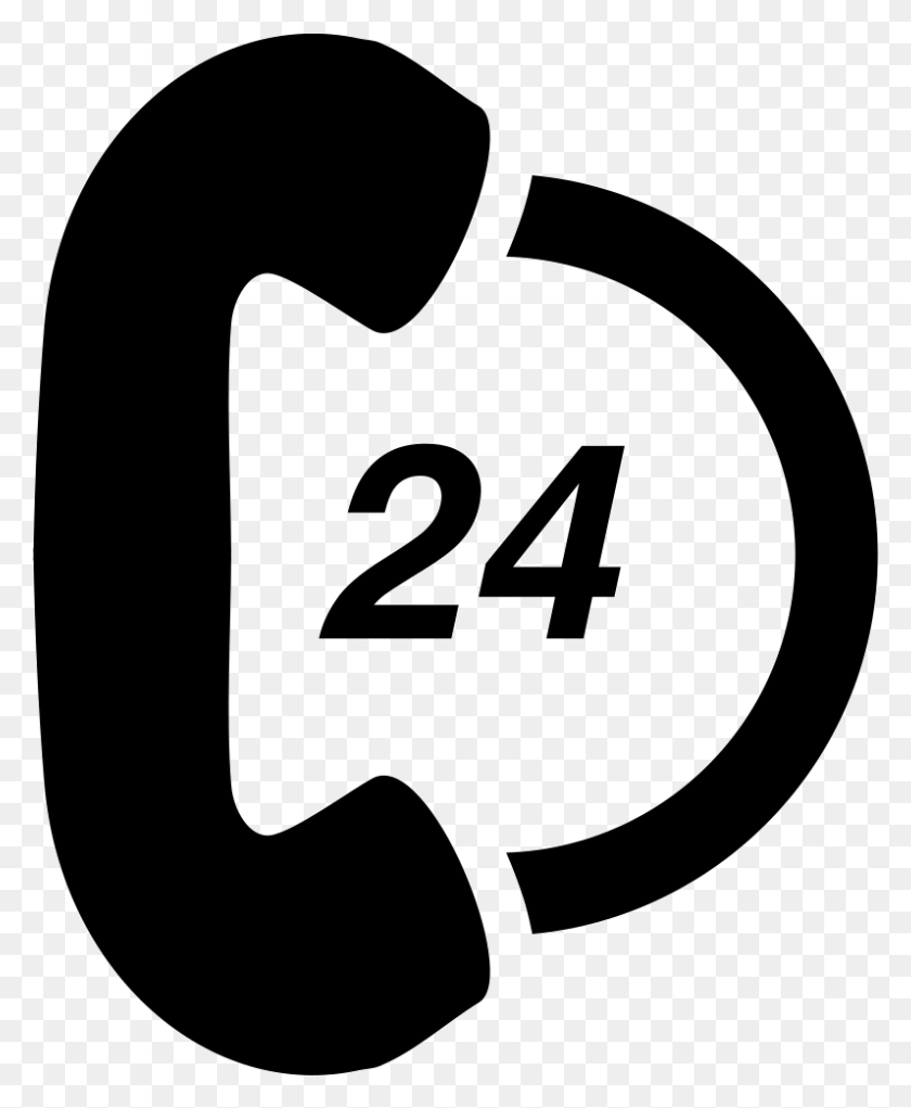 796x981 Telephone Line 24 Hours Service Comments Service Vector Icon, Number, Symbol, Text HD PNG Download