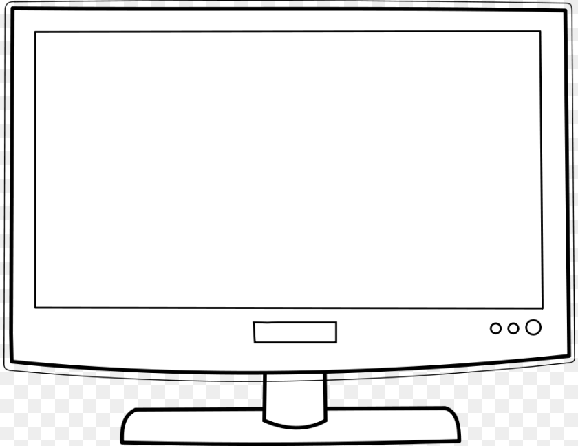 830x648 Television Black And White Clipart, Computer Hardware, Electronics, Hardware, Monitor Transparent PNG