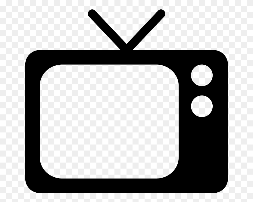 674x611 Television Tv Clipart Tv Logo Black And White, Electronics, Screen, Monitor HD PNG Download