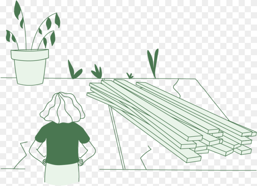975x705 Tell Us Everything Start By Selecting A Package Illustration, Person, Wood, Plant, Potted Plant Transparent PNG