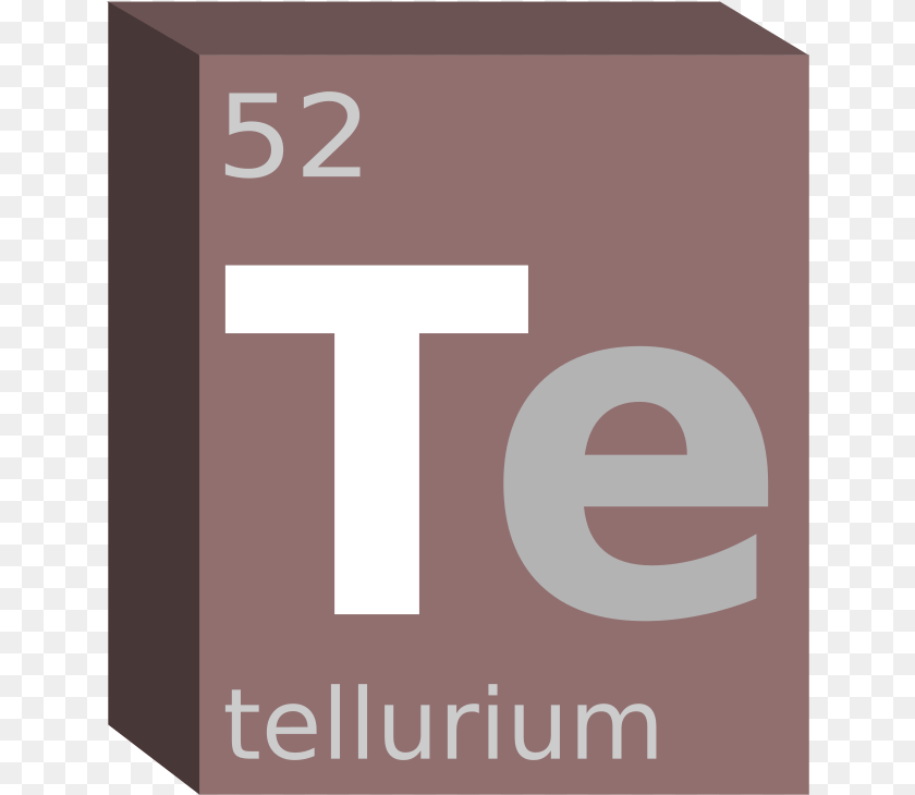 Tellurium Block Chemistry Box, Number, Symbol, Text Transparent PNG