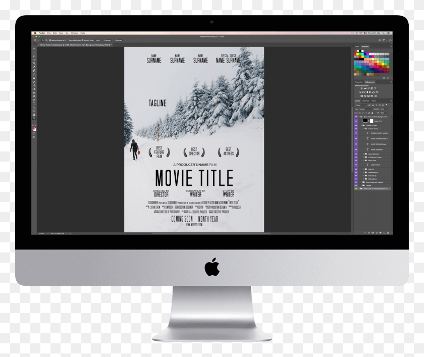 1528x1269 Template Ideas Movie Poster Free Adobe Awful Horror Photoshop Large Poster Size, Monitor, Screen, Electronics HD PNG Download