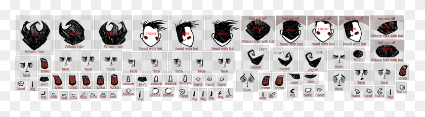 3066x680 Template Player Character Don T Starve, Text, Scoreboard, Hand HD PNG Download
