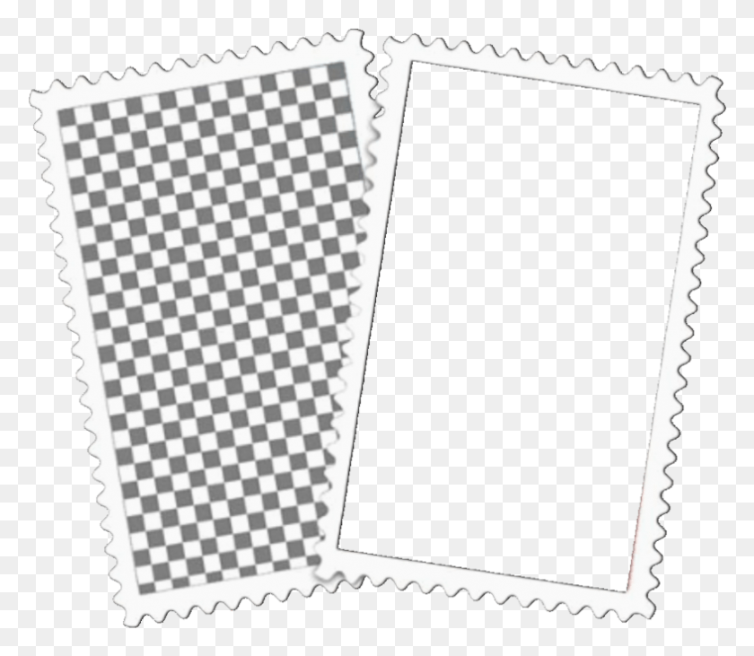 786x677 Template Polaroid Frame Overlay Black And White Checkered Rectangle, Rug, Triangle, Text HD PNG Download