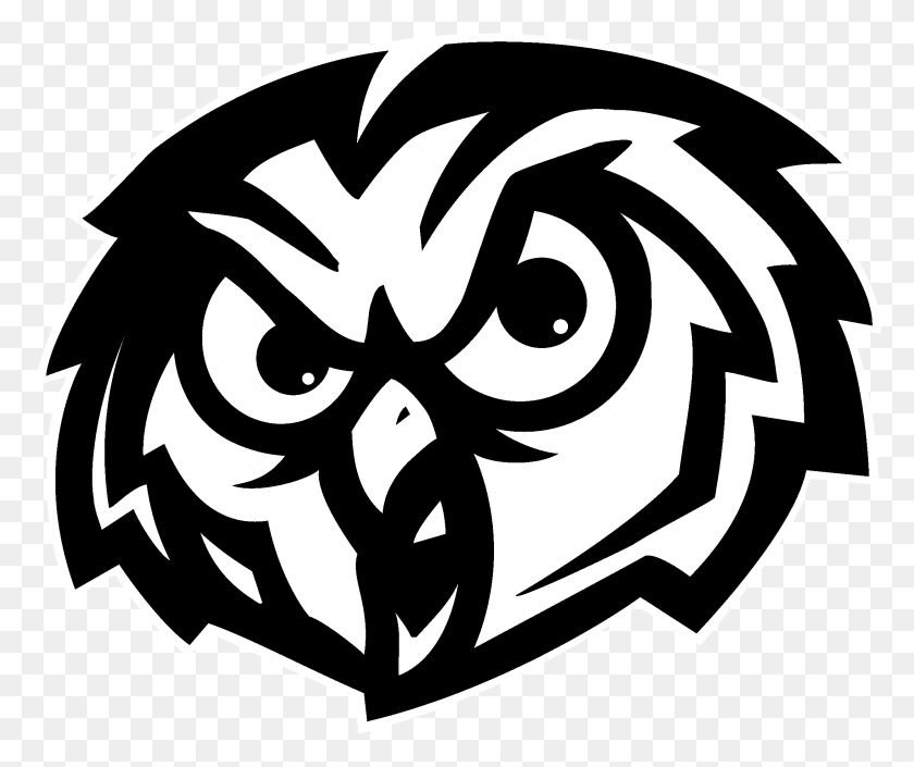 2191x1813 Temple Owls Logo Black And White Logo Kit Dream League Soccer 2019, Stencil, Symbol HD PNG Download