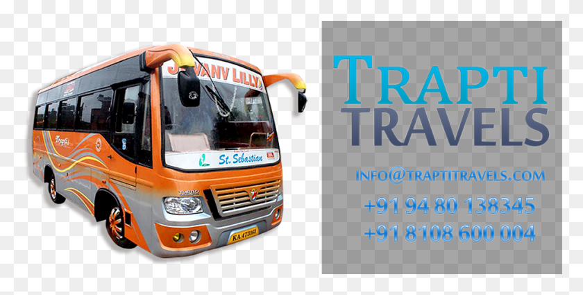 950x445 Tempo Service Mini Travels Bus, Vehicle, Transportation, Van HD PNG Download