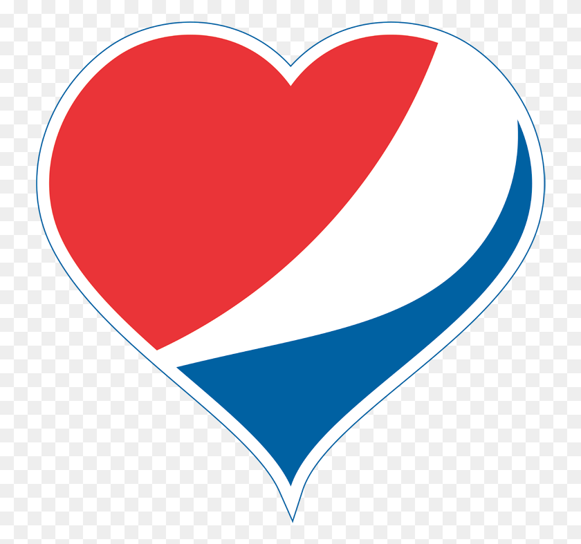 738x727 Temporary Heart Clip Art Library Stock With Transparent Pepsi Love, Label, Text, Sticker HD PNG Download