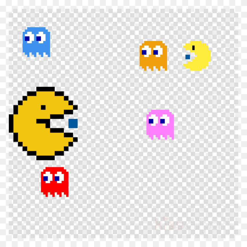 900x900 Temporary Pacman Minecraft Ghosts Transparent Transparent Background Movie Icon, Pac Man HD PNG Download