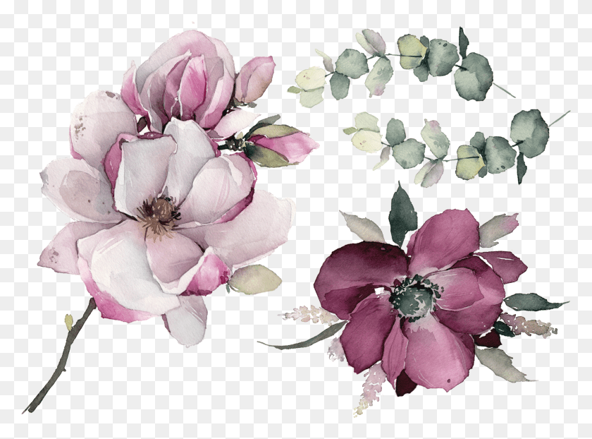 1761x1271 Temporary Tattoo Violet Mood Tattoo, Plant, Petal, Flower Descargar Hd Png