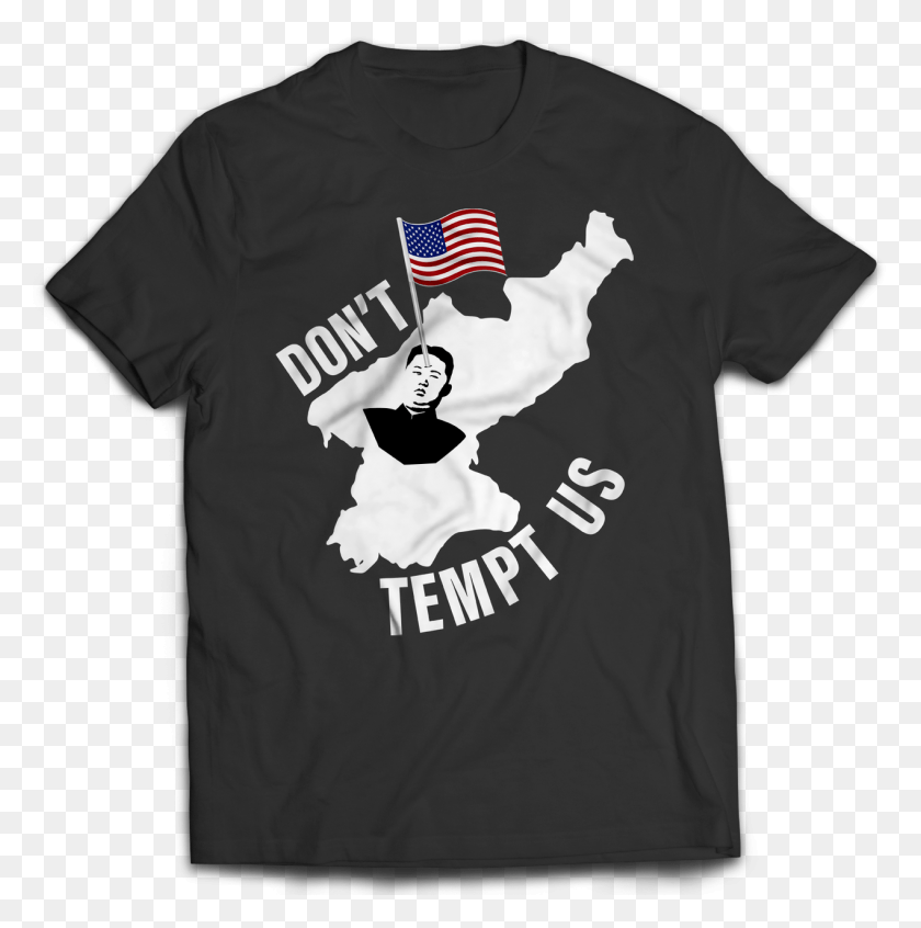 1270x1280 Tempt Us North Korea T Shirt Stata T Shirt, Clothing, Apparel, T-shirt HD PNG Download