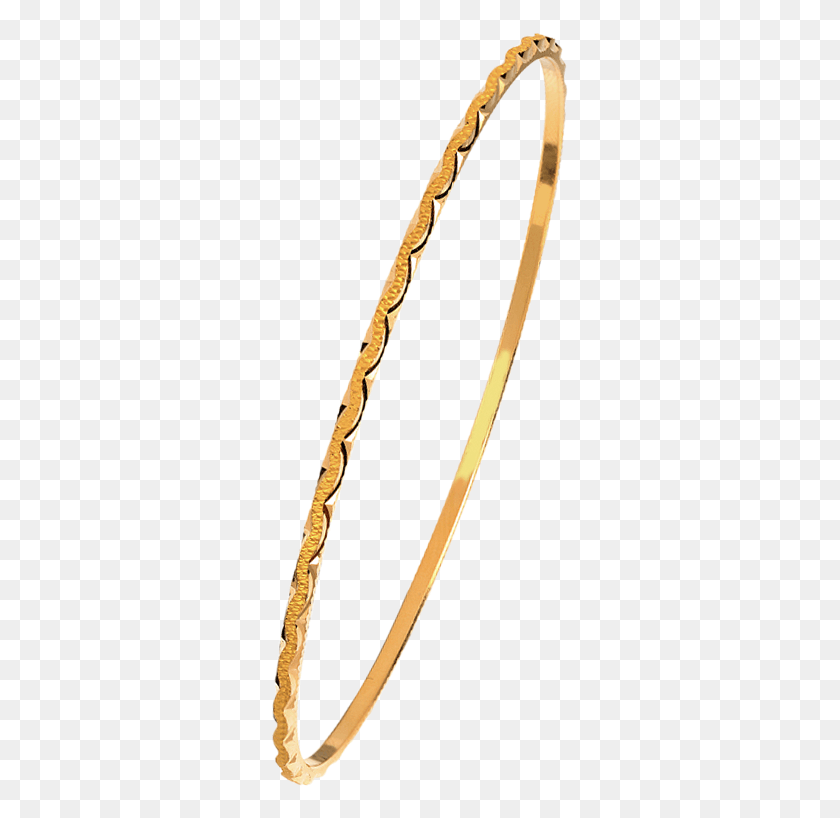 301x758 Tender And Sleek 22kt Yellow Gold Bangle By Orra Bangle, Wand, Stick, Cane HD PNG Download