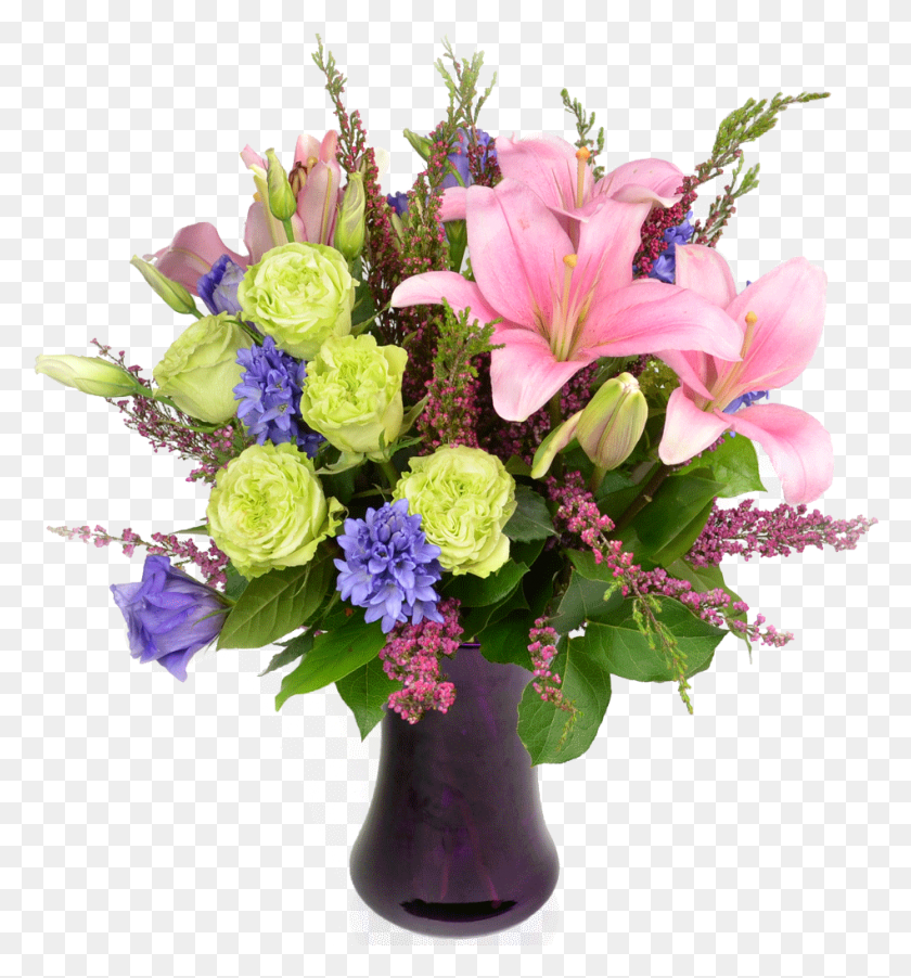 949x1025 Tender Heart Flower Arrangement Transparent Floral Arrangement, Plant, Blossom, Flower Arrangement HD PNG Download