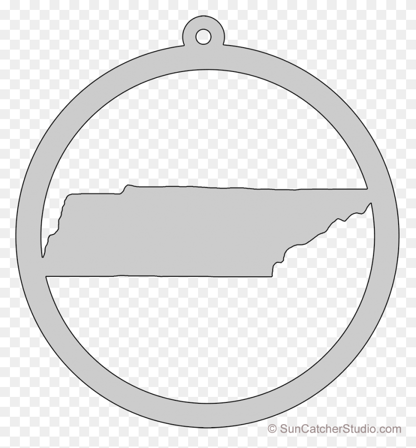 908x982 Tennessee Map Circle Free Scroll Saw Pattern Shape Circle, Symbol, Stencil, Label HD PNG Download