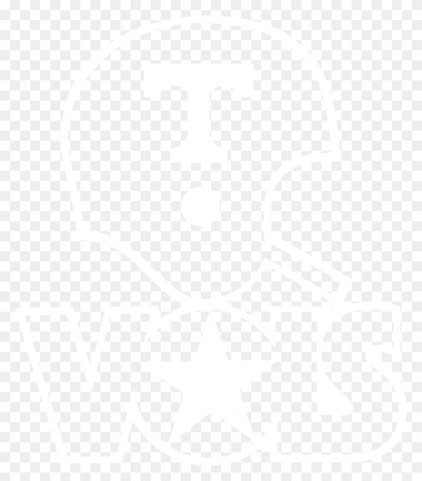 1905x2191 Логотип Tennessee Vols Черно-Белый, Трафарет, Символ, Эмблема Hd Png Скачать