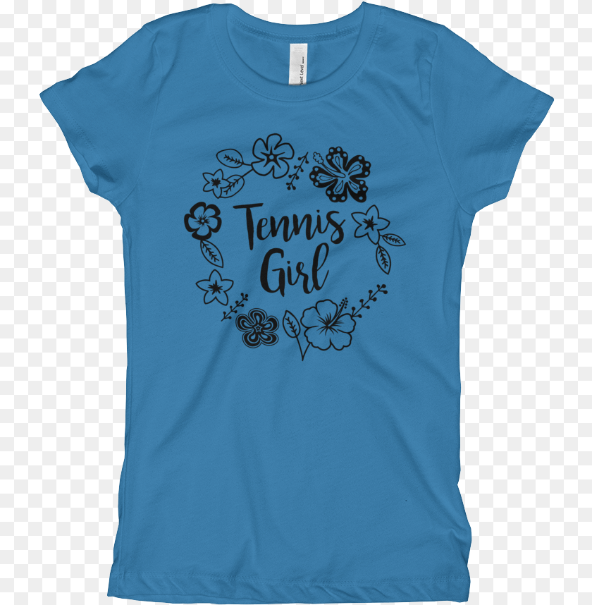 Tennis Girl Turquoise Front, Clothing, T-shirt, Shirt Clipart PNG