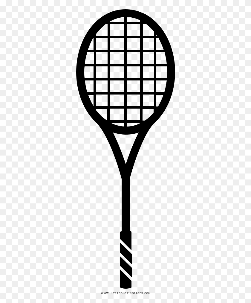 332x953 Tennis Racquet Coloring, Gray, World Of Warcraft HD PNG Download