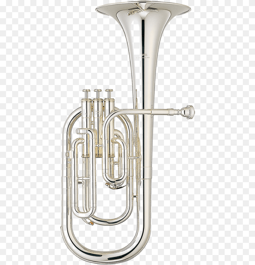 446x873 Tenor Horn Brass Instruments French Horns Baritone Tenor Horn Brass Band, Brass Section, Musical Instrument, Tuba, Smoke Pipe PNG