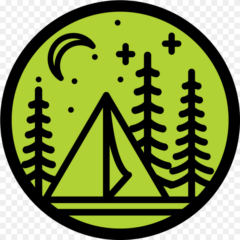 991x991 Tent Camping Dot, Symbol, Outdoors, Triangle PNG