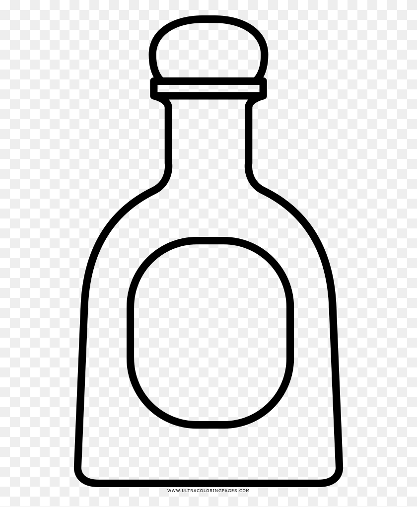 545x961 Tequila Bottle Coloring, Gray, World Of Warcraft HD PNG Download