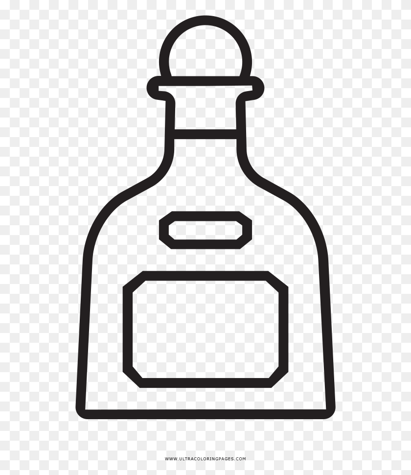 533x910 Tequila Bottle Coloring, Wine, Alcohol, Beverage HD PNG Download