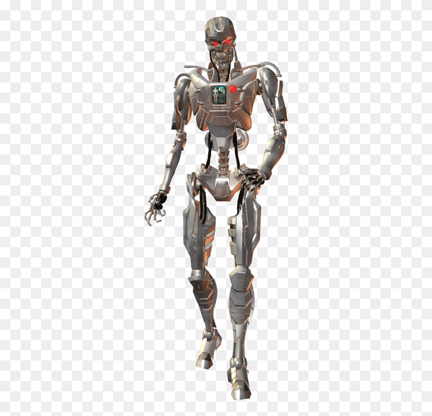 283x748 Terminator, Robot, Toy HD PNG Download