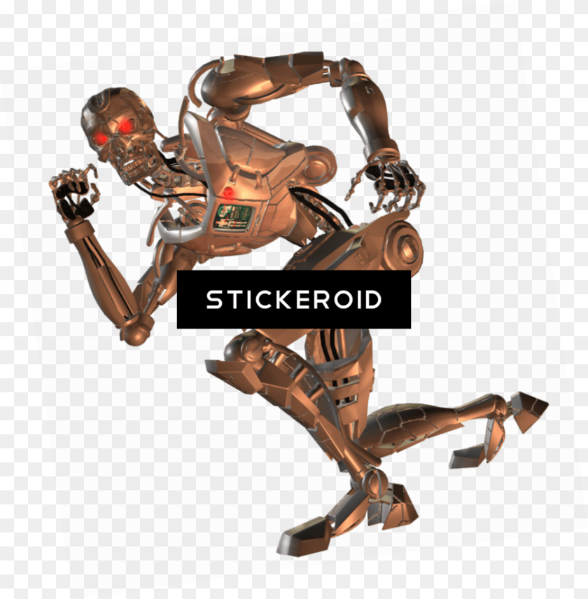 904x920 Terminator Robot, Adult, Bronze, Female Clipart PNG