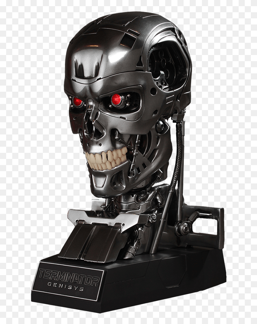 645x1000 Terminator Clipart Head Life Size Terminator Skull, Helmet, Clothing, Apparel HD PNG Download